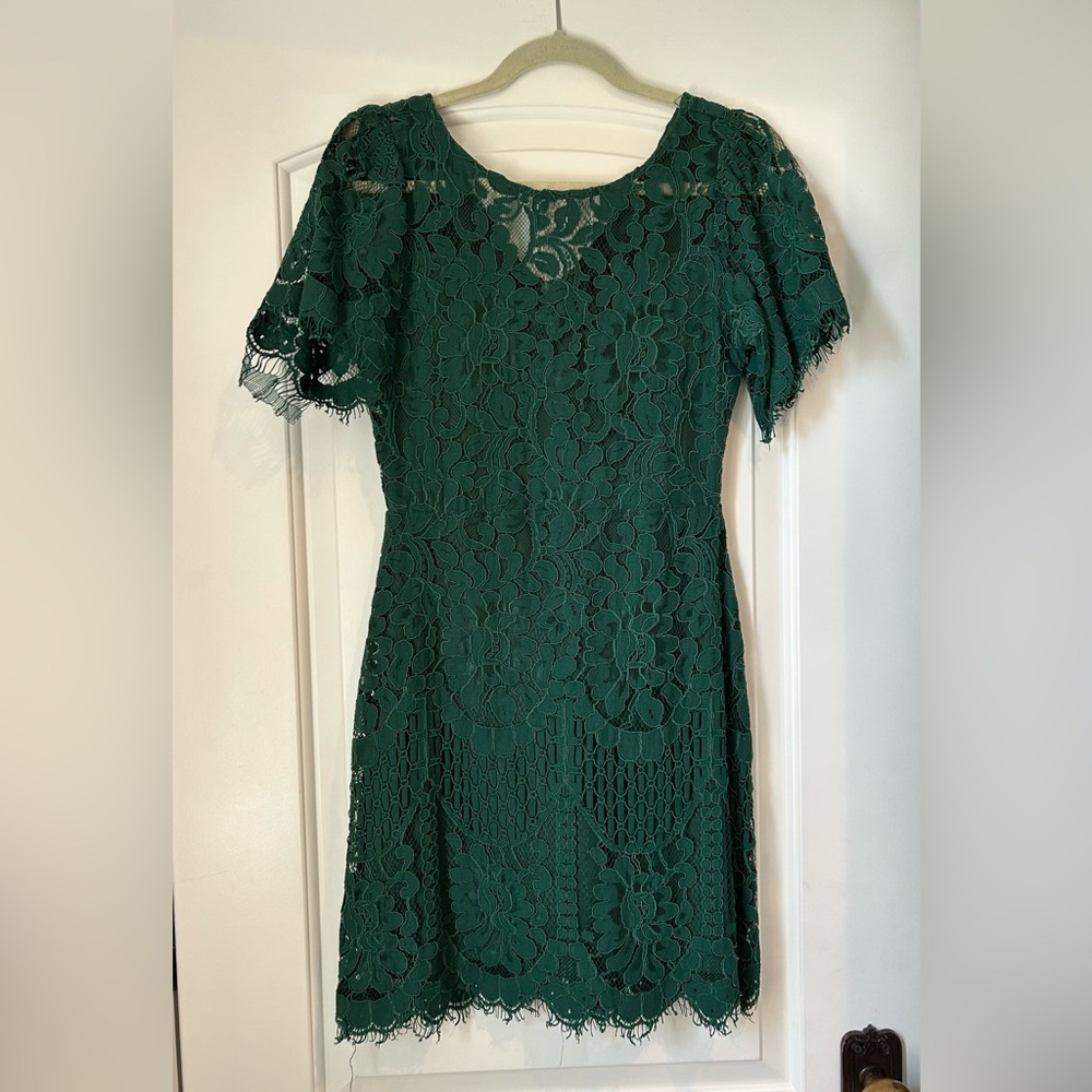 lulus green lace dress